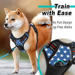 BARKBAY arnés ajustable para un ajuste seguro y cómodo.