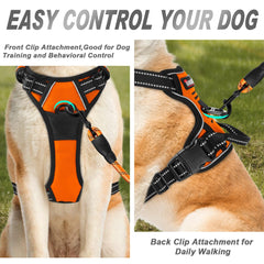 BARKBAY arnés anti rozaduras acolchado para caminatas suaves.
