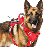 BARKBAY chaleco táctico para perro mediano-grande, vista frontal, mayor control cómodo.