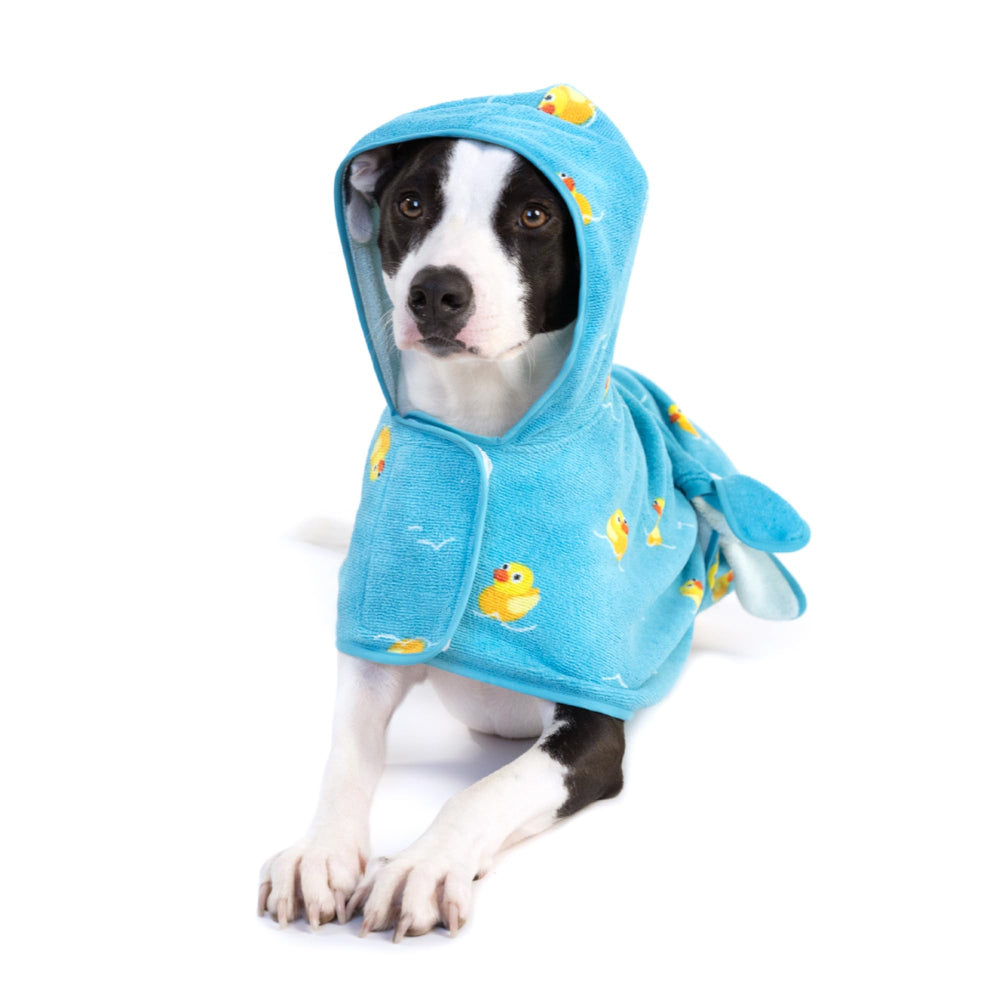 BarkBox bata-perro secado rapido para confort tras el baño.