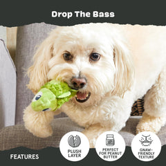 BarkBox Drop The Bass: interior hueco para esconder premios y estimular el juego.