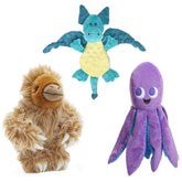 BarkBox Gordon el perezoso gigante, peluche suave para morder y acurrucarse.