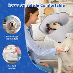 Cono BarkLESS con borde suave reduce choques y molestias.
