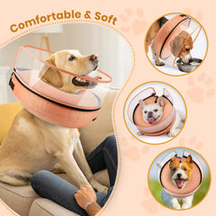 BARKLESS collar inflable: diseño redondeado para mayor comodidad.