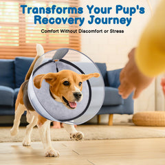 BARKLESS Collar Donut, protección alta, ideal para heridas en perros grandes.