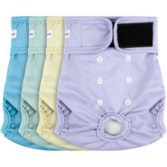 Pañales Barklincharm conjunto de 4 para perro: comodidad y ajuste seguro.
