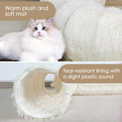 Baseola tunel-gato-entrada-amplia: acceso cómodo para gatos y conejos