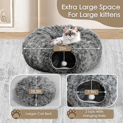 Baseola túnel para gatos: montaje sencillo y almacenamiento sin esfuerzo.