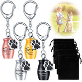 Batiyeer llavero urna para perro en plata, diseño elegante para llevar recuerdos.