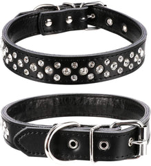 Bbmmayy collar para perro con cristales brillantes, ideal para paseos elegantes.