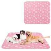 BEAUTYZOO almohadilla de entrenamiento para perros grande y rosa, cubre más suelo
