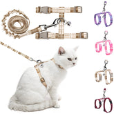 Arnés para gato BEAUTYZOO ajustable para paseos seguros y cómodos.