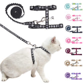 BEAUTYZOO arnés gato con ajuste ergonómico para paseos cómodos.
