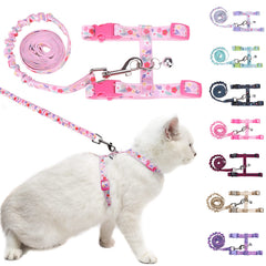 BEAUTYZOO arnés para gato con ajuste a cuadros, cómodo para paseos al exterior.