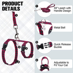 BEAUTYZOO arnes-gato-doble-seguridad maximiza seguridad al caminar.