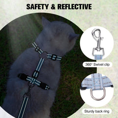 BEAUTYZOO arnés-gato-malla-ligera, ventilación y comodidad