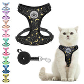 Arnés BEAUTYZOO para gatos con ajuste cómodo para paseos.
