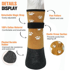 BEAUTYZOO Botas impermeables para patas protegen contra lluvia y barro al exterior