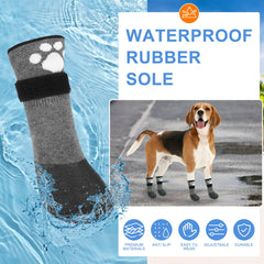 BEAUTYZOO botas impermeables para perros, protegen patas contra lluvia.
