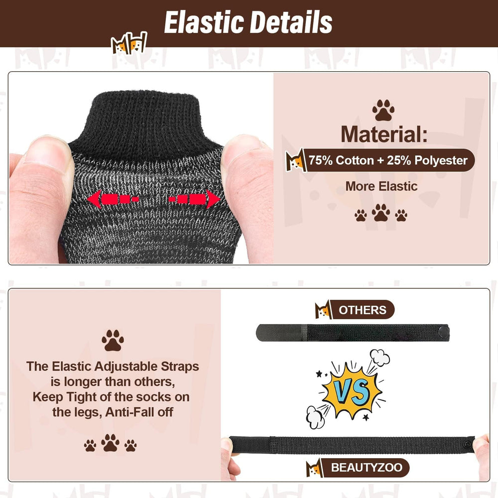 BEAUTYZOO calcetines para interiores, tela suave y transpirable para patitas