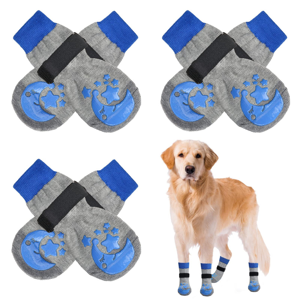 Calcetines antideslizantes BEAUTYZOO para patas de perro con mayor tracción en suelos de madera