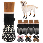 BEAUTYZOO calcetines para perros con agarre, ideales para suelos resbaladizos.