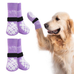 BEAUTYZOO calcetines antideslizantes para patas, mejor tracción en suelos.