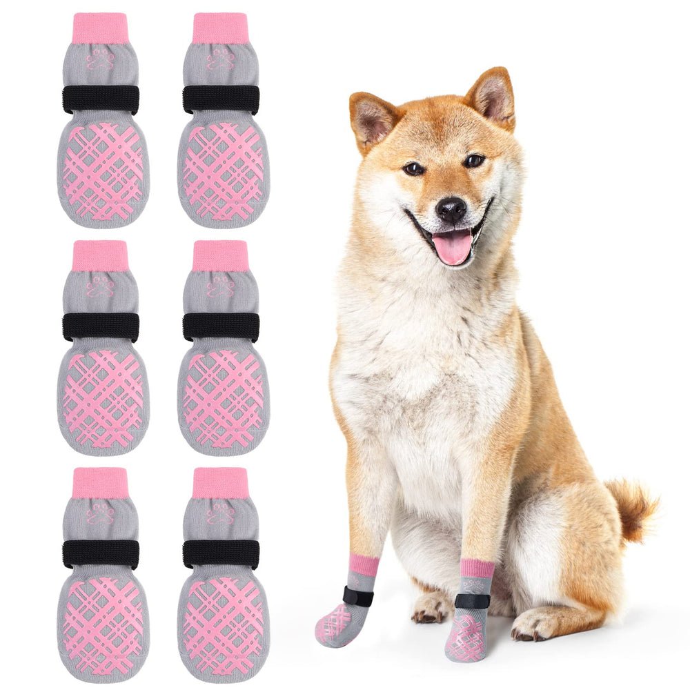 BEAUTYZOO calcetines para perro antideslizantes protegen suelos de madera
