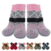 Calcetines antideslizantes Beautyzoo para perros, mejoran el agarre en suelos lisos.
