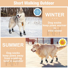 BEAUTYZOO calcetines largos para perros durante paseos y ejercicios.