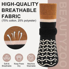 BEAUTYZOO calcetines protegen patas para uso interior y exterior durante el año.