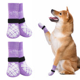 BEAUTYZOO calcetines para perros anti deslizantes brindan mayor tracción en casa.