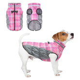BEAUTYZOO chaleco puffer invierno con arnés integrado para paseos cómodos