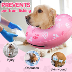BEAUTYZOO collar-donut-inflable-perro-xl enfocado en descanso cómodo