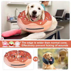 BEAUTYZOO collar donut no impide la visión del perro durante el descanso.