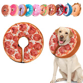 BeautyZoo collar inflable para perro pizza XL: protege contra lamer herida durante la recuperación