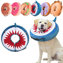 BEAUTYZOO collar rosquilla inflable para perros, cómodo y estable durante la recuperación.