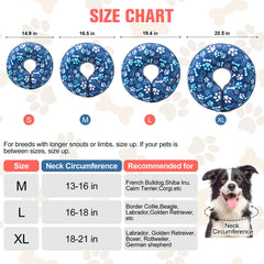 Collar inflable donut BEAUTYZOO para perro, evita lamidos de heridas con ligereza