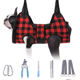 BEAUTYZOO hamaca de grooming para perro ofrece seguridad durante el recorte de uñas.