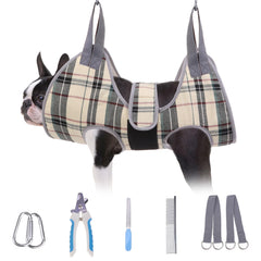 BEAUTYZOO hamaca para cuidado canino de perros pequeños, comodidad y control suave durante el cepillado