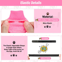 BEAUTYZOO pack de 3 pares, patitas protegidas para paseos diarios.