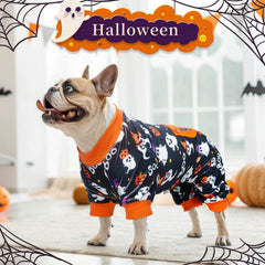 BEAUTYZOO pijama canino con fantasma-calabaza en lateral, con estilo.