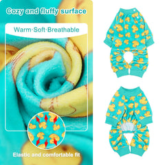 Beautyzoo pijama para perro, cierre oculto, facilita ponérselo y quitarlo.