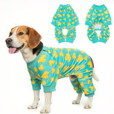 BEAUTYZOO pijama para perro talla grande, vista frontal, cómodo y cálido para paseos.