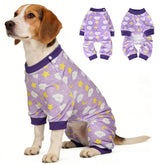 BEAUTYZOO pijama para perro, enfoque dorso, cómodo y abrigado.
