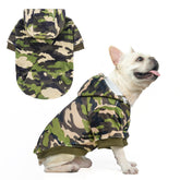 BEAUTYZOO sudadera capucha para perro, vista frontal, abrigo cálido para paseos diarios.