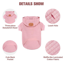 BEAUTYZOO sudadera para perro grande, tejido tipo waffle laminado cálido
