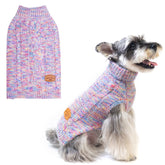 BEAUTYZOO suéter para perro pequeño con cuello alto y trenza, calor durante paseos.