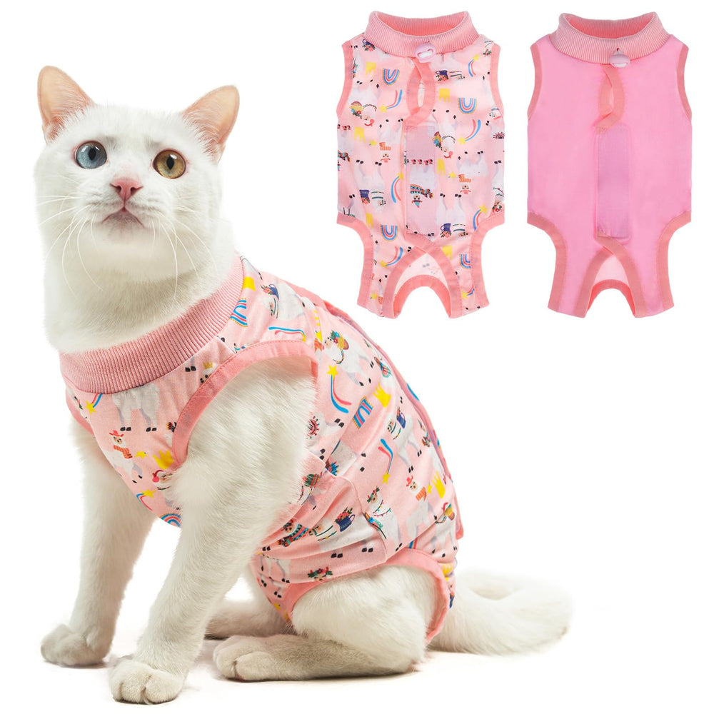 BEAUTYZOO traje recuperación para gato postoperatorio facilita el cuidado de heridas.