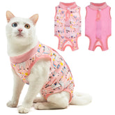 BEAUTYZOO traje recuperación para gato postoperatorio facilita el cuidado de heridas.